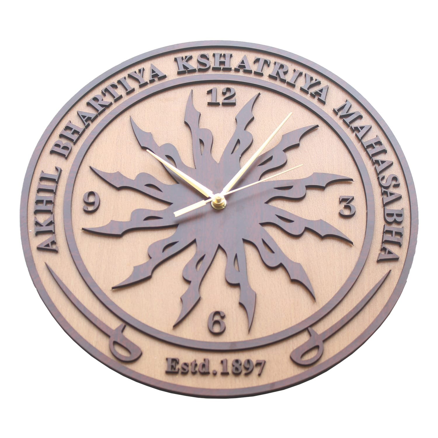 ABKM 1897 Wooden Wall Clock - Image 2